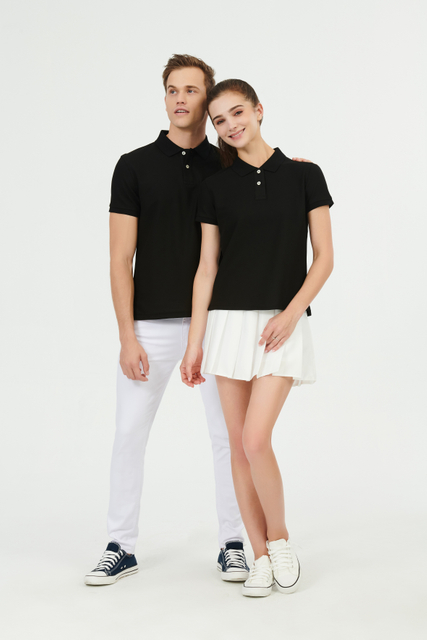 Custom 100% Cotton Unisex Breathable Polo Shirts