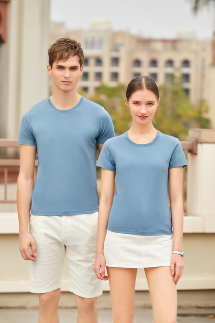 Sustainable cotton premium tshirt custom screen print embroidery emboss logo men's t shirt
