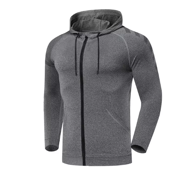 Image of a stylish tracksuit set featuring a zip-up jacket and matching pants, designed for athletic performance and gym workouts.
