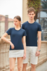 Sustainable cotton premium tshirt custom screen print embroidery emboss logo men's t shirt
