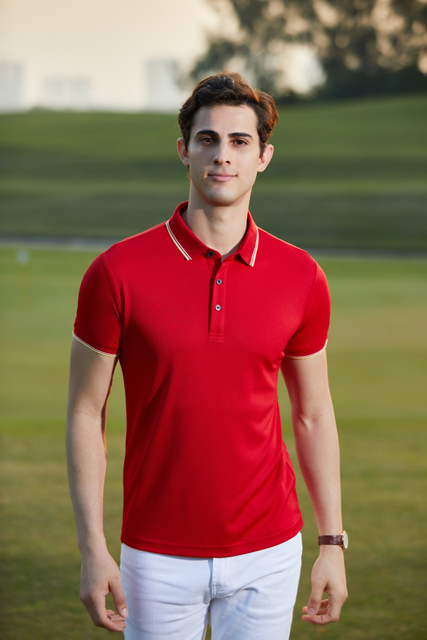 Customize Fit Dry Spandex Polyester Men Polo