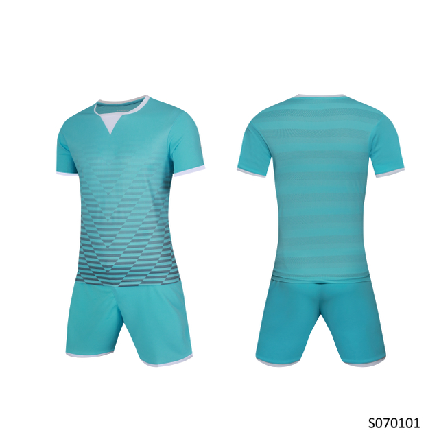New Design Light Blue Mens Soccer Jersey